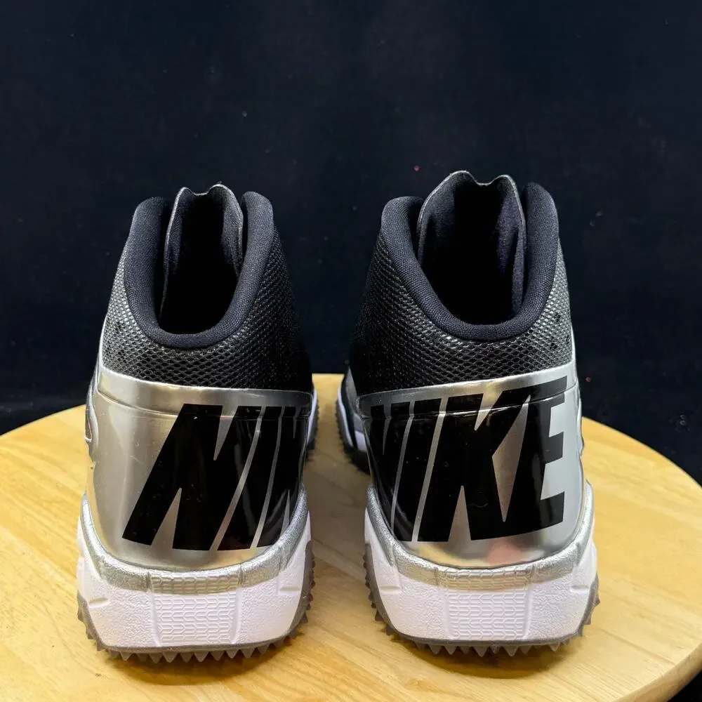 Nike Vapor Pro 3/4 Nubby Football Cleats Black/Silver 527878-010 Men’s Size 13 - Picture 3 of 10